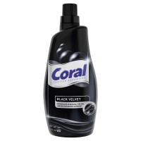 Coral black gel 1.5L 20x šķidrais veļas pulveris