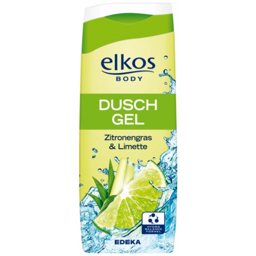 Elkos body dusch gel zitronengras & limette