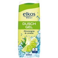 Elkos body dusch gel zitronengras & limette